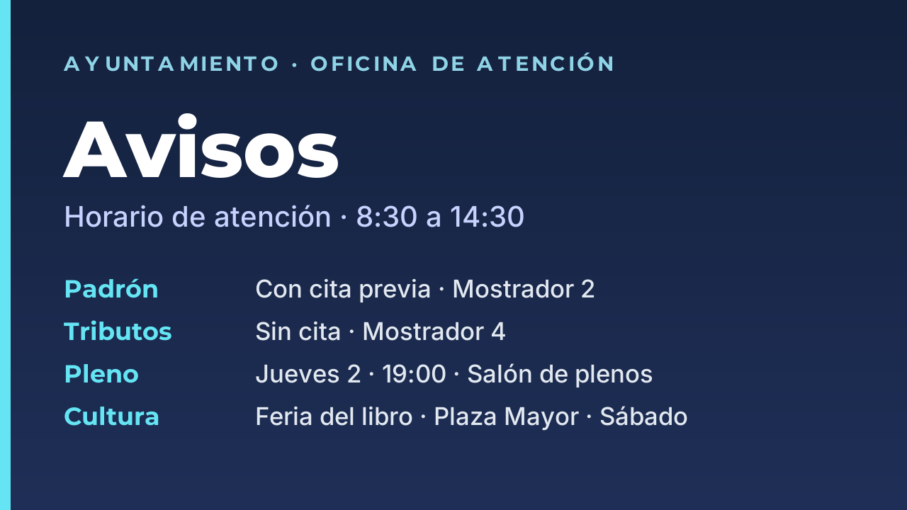 Ayuntamientos y administración
