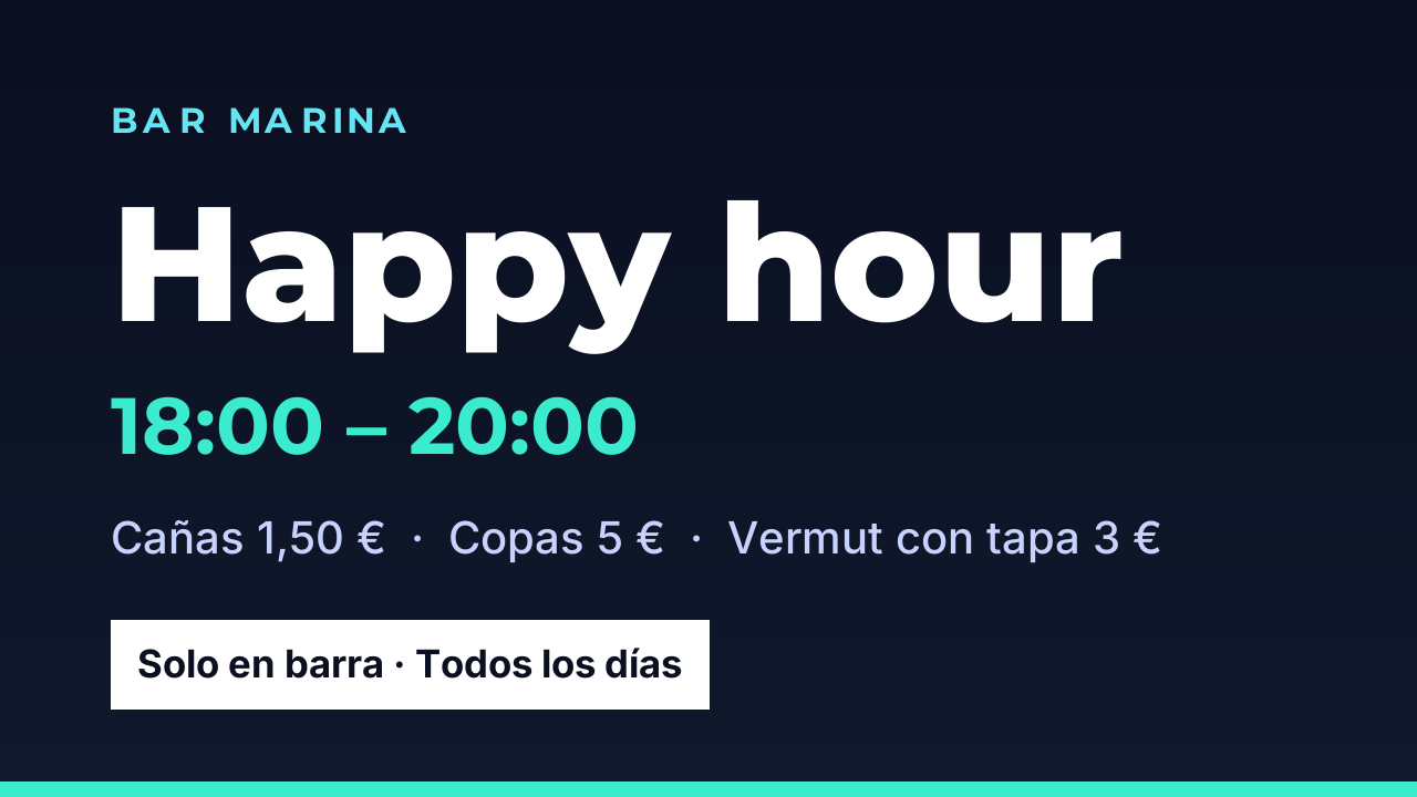 Ejemplo de contenido · Bares y cafeterías