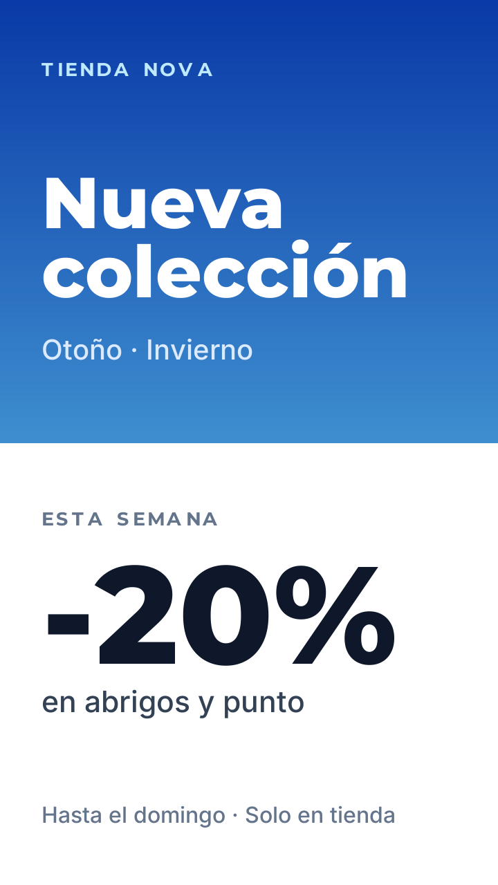 Ejemplo de contenido · Tiendas y comercios