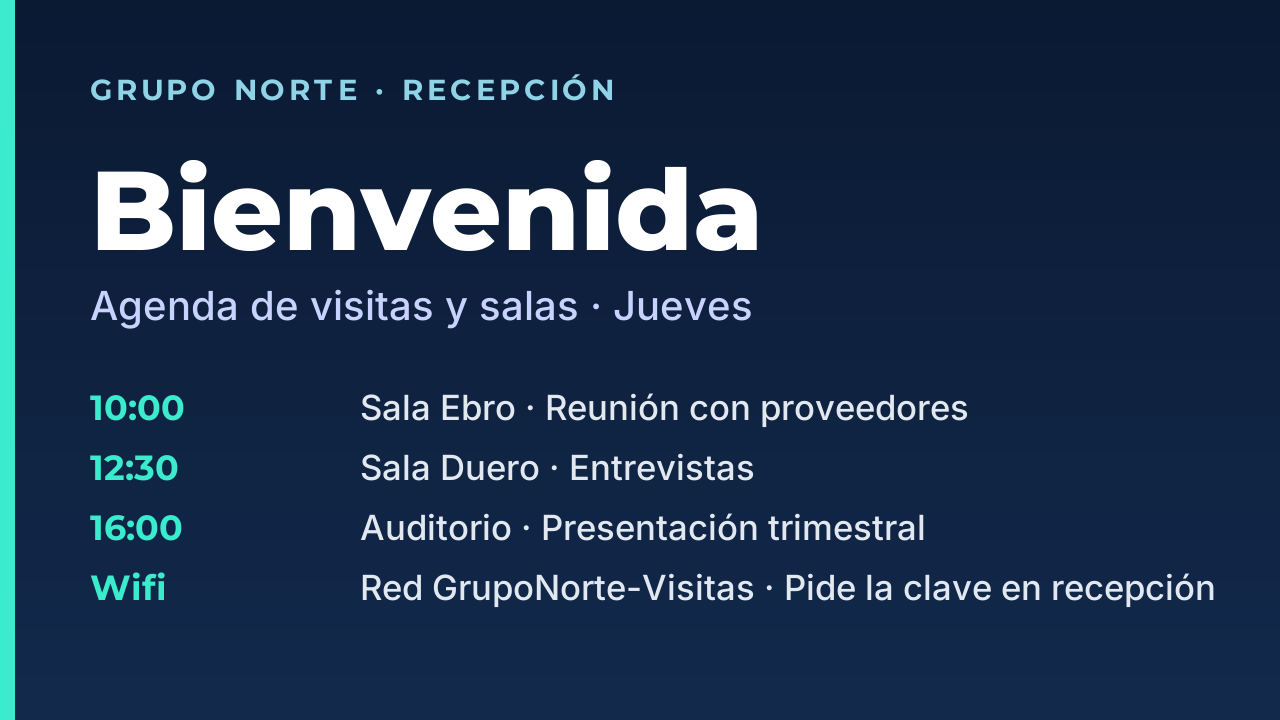 Oficinas y recepciones
